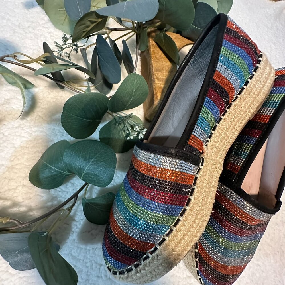 Colorful Striped Espadrilles